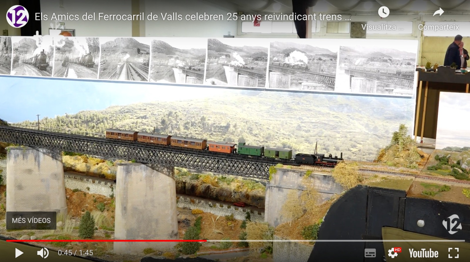 Los Amigos del Ferrocarril de Valls celebran 25 años reivindicando trenes dignos